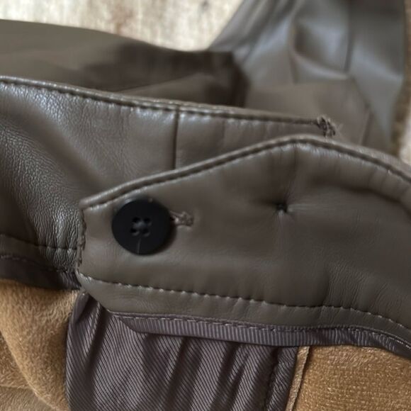ZARA Faux Leather Trouser Pants Large - Picture 8 of 11